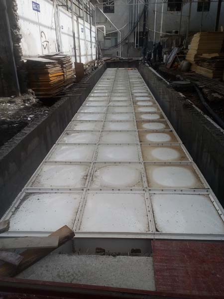 马尔康180立方SCM玻璃钢消防水箱工程案例